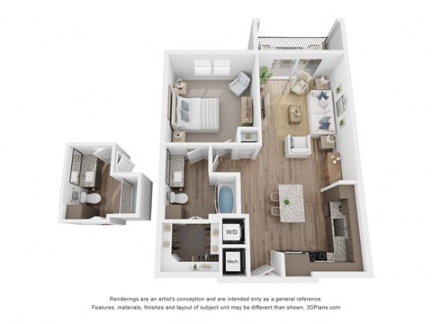 A4 Floor Plan at Aurora Watson Branch, Mansfield